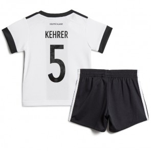 Německo Thilo Kehrer #5 Dětské Domácí dres komplet MS 2022 Krátký Rukáv (+ trenýrky)